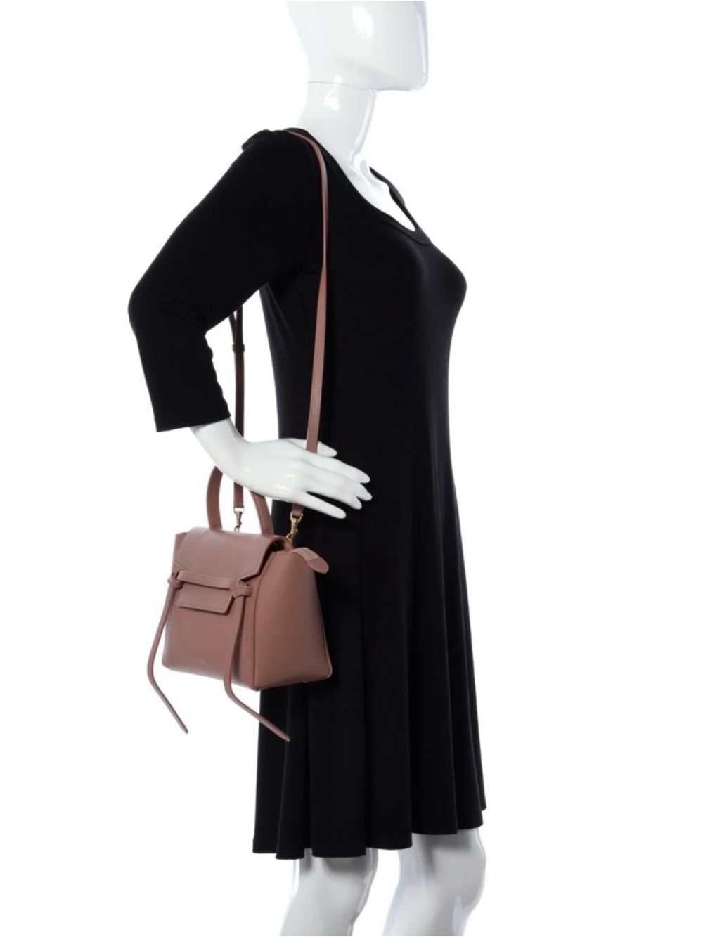 CELINE Grained Calfskin Nano Belt Bag in Antique Rose! - Picture 11 of 11